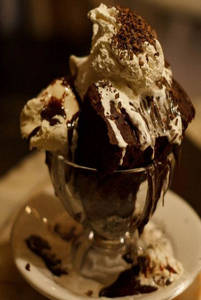 Forbidden Fudge Brownie Sundae