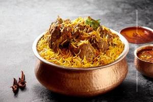 Mutton handi biryani