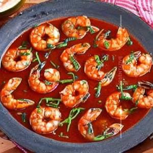 Prawn Cooked in Choice Of Your Sauce Hot Garlic