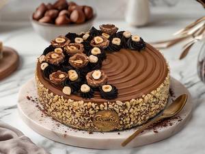 Hazelnut Rocher Cake