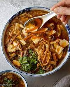 Veg hot and sour soup