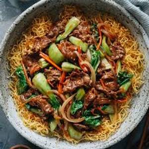 Pan fried noodles veg