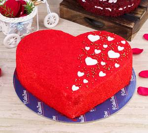Red Velvet Heart Shape Cake