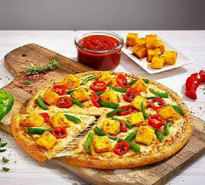 Paneer onion and capsicum pizza [7 inches]