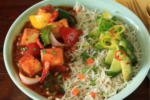 Chilli Paneer Rice Bowl