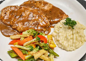 Black Pepper Grilled Chicken Steak