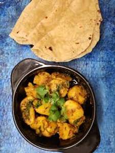 Aloo Jeera with 4 Roti