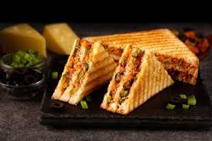 Veg Cheese Schezwan Sandwich