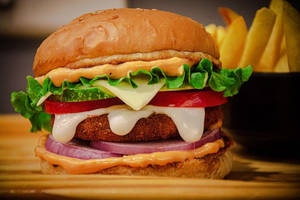Cheesy Veg Burger