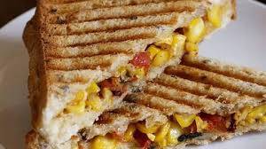 Veggie cheese corn grilled sandwich