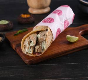 Chicken seekh kebab roll