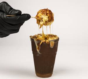 Cheese Volcano Kulhad Momos