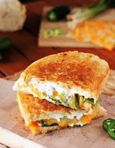 Corn jalapeno grilled sandwich