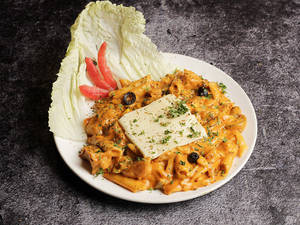 Chilli Paneer Penne Pasta