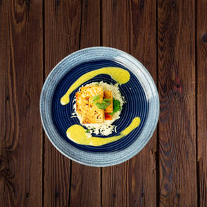 Cajun Sprice Cottage Cheese Served With Tossed Vegetables