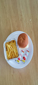 Cheese Burger + French Fries
