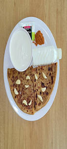 Aloo Garlic Paratha + Butter Milk