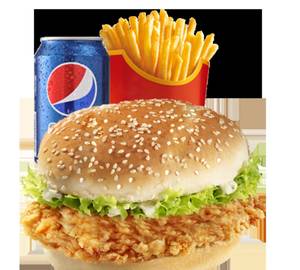 Mexican Crispy Burger Combo