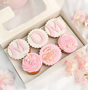 Mother’s Day Special Greetings Cup Cakes Gift Box