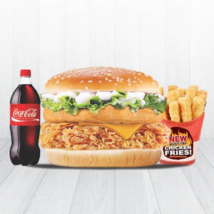 Me 14 ( Super Twin Burger + C.fries + Drink )