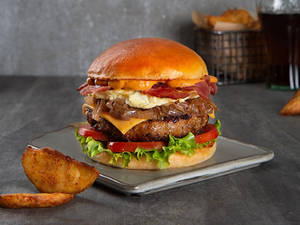 Lamb Sandhouse With The Works Burger