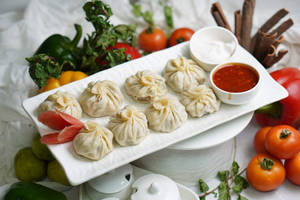 Chicken Steamed Momos(8pcs)