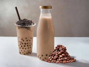 Cold Coffee With Boba Pearls