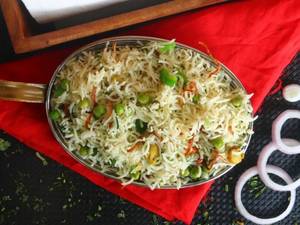 Matar Mushroom Pulao