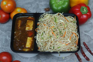 Paneer Chilli With Veg Hakka Noodles