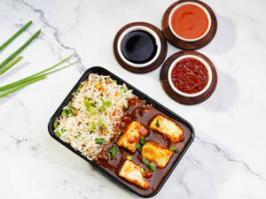 Paneer Chilly Veg Fried Rice Bowl