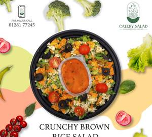 Crunchy brown rice salad