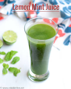 Lemon + mint juice