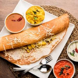 Cheese paneer masala dosa