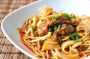 Mutton fried  noodles