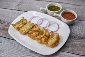 Veg Fried Momo With Soup