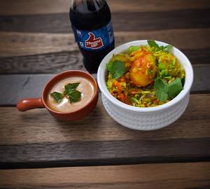 Dum aloo veg biryani combo