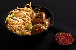 Veg Manchurian Noodles