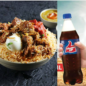 Mutton Fry Biryani + Thums Up 600ml