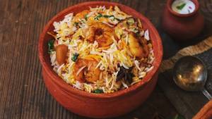 Prawns biryani