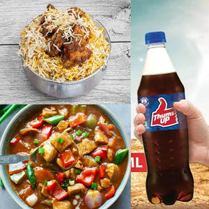 Chicken Fry Biryani+Chicken 65+Thums Up [600 Ml]