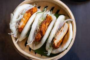 Korean Bbq Chicken Open Bao