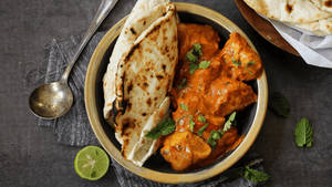2 Pc Butter Naan With Butter Chicken Combo