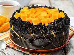 Mango Chocolate Cake