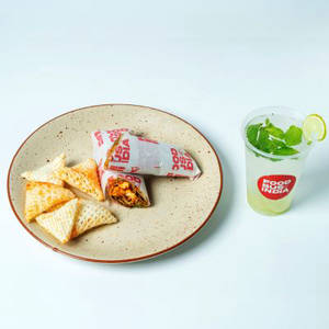 Chicken Chatpata Kathi Roll + Classic Mint Mojito