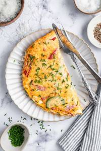 White egg omlet