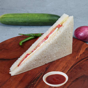 Plain Veggie Sandwich (Single Slice)