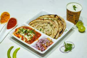 Butter Paneer+2 Lachha Paratha+Butter Milk