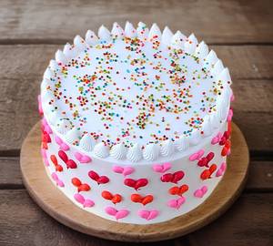 Vanilla Heart Cake  