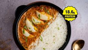 High Protein - Egg Curry Masala Low Gi Rice Bowl