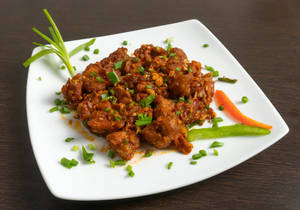 Mushroom Manchurian Dry